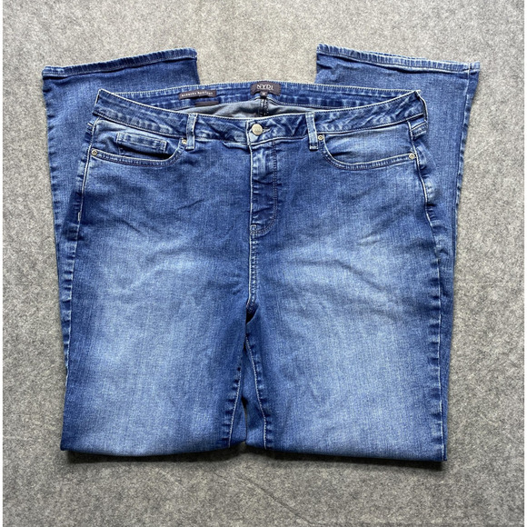 NYDJ Jeans Womens 18 Blue Barbara Bootcut Lift Tuck Stretch Denim Pants - Picture 1 of 14